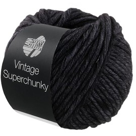 LANA GROSSA Vintage SuperChunky Merino Classic with Tone on Tone Colour Effect, Hand Knitting Yarn Made of 100% Virgin Wool (Merino), 100 g Wool for Knitting and Crocheting, 80 m Yarn