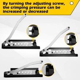 Heavy Duty Ferrule Hose Crimper Tool for 1/4, 5/16, 3/8in PVC and rubber hoses, Air Hose Repair Kit with Ferrules Fittings (50pk) 0.593" ID, Kit,Air Hose Crimper, Torch Hose Repair Kit