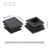 METALLIXITY Square Tube End Cap(20 x 20mm) 12Pcs, Plastic Plugs