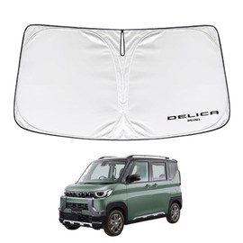 SAWAKAKI Mitsubishi Delica Mini B3 Series Special Design Sunshade for Windshield with Logo Sun Protection Thermal Insulation UV Protection UV Protection Protection Heat Protection Compact Storage