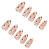 FNKFNK Flower Press on Nails Almond Shape Fake Nails with