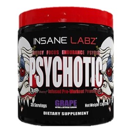 Suplemento Insane Labz Blend Psychotic sabor uva de 220g - Polvo
