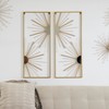 CosmoLiving by Cosmopolitan Metal Geometric Half Moon Mirror Wall Decor