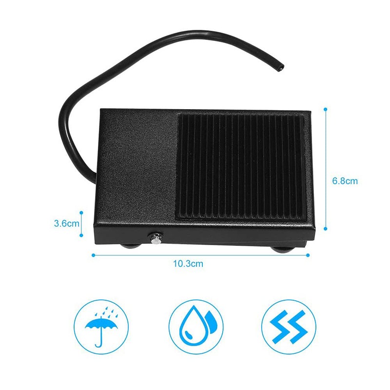 ANCLLO Foot Pedal Switch, Heavy Duty Foot Switch,Pedal Skidproof,Treadle Foot