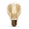 Feit Electric Vintage Exposed Filament Smoke Glass LED AT19 with
