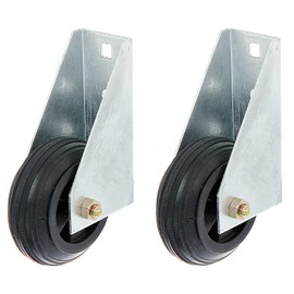 Alberts 215095 Gate Roller | for Heavy Gates, Screw-On | Hot-Dip Galvanised | Diameter 80 mm | Set of 2