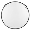 Glow Circular Collapsible Reflector with Handles (52", Silver/White)