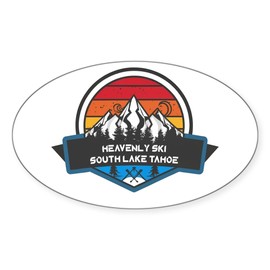 CafePress Heavenly Ski Resort South Lake Tahoe California Sticker Sticker (Oval 50 pk)