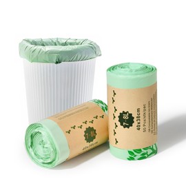 ROWNYEON 8L Compost Bags Compostable Bags for Small Food Waste/Countertop Bins Extra Thick Biodegradable Compost Trash Bag with Australian Bioplastic Certified AS4736/AS5810, 2.1Gal, 100 Count