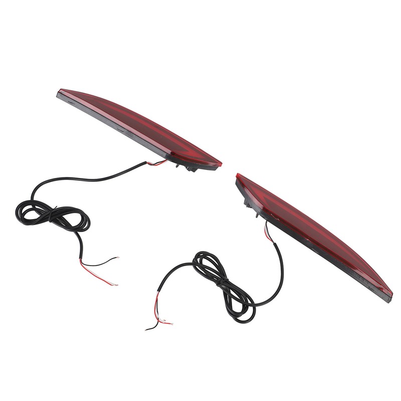 2Pcs LED Rear Bumper Reflector Light Waterproof Super Bright Long