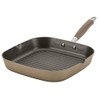 Anolon Advanced Home Hard Anodized Nonstick Deep Square Griddle Pan/Grill, 11 Inch, Bronze