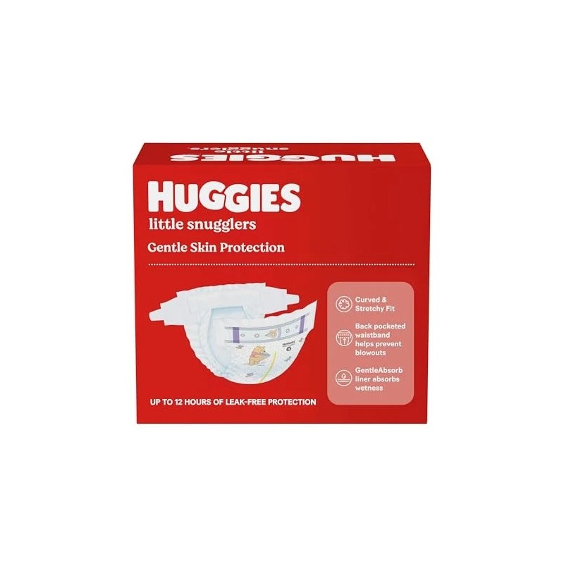 Huggies Little Snugglers Preemie Diapers 31 Count Leak Free Soft