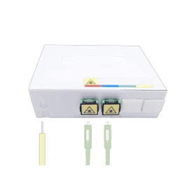 Elfcam® - Fiber Optic Termination Point (GF-AP) FTTH, Fiber Optic Connector SC/APC (2 Optical Connectors)