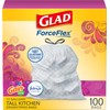 Glad ForceFlex Tall Kitchen Trash Bags, 13 Gallon, Gain Moonlight