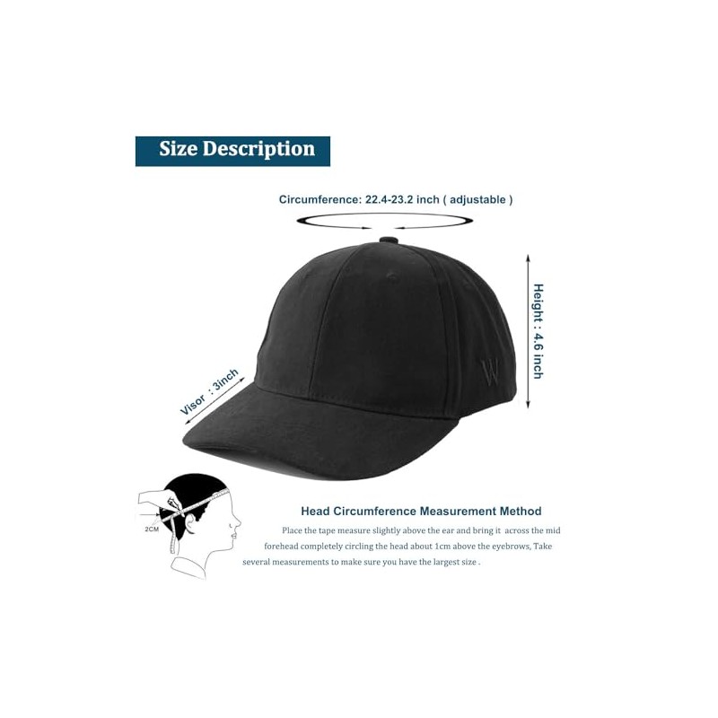 MFAZ Morefaz Ltd Set of 3 men's baseball cap, adjustable