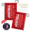 Trump Flag Don't Blame Me Red Garden Flag Set Wall