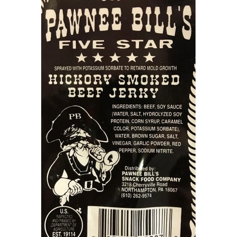Pawnee Bill's Hickory Smoked Beef Jerky Original - 15oz sticks