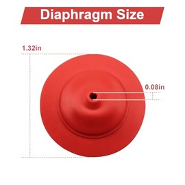 Toilet Fill Valve Cap Diaphragm for Korky 528 R528, Toilet Repair R528P2 Fill Valve Diaphragm Replace TOTO THU302 Fill Valves & Platinum & Korky QuietFILL Fill Valves - 2 Pca