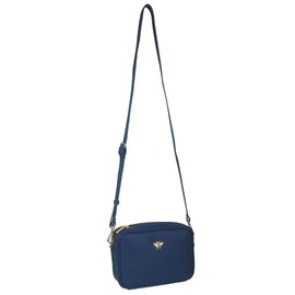 Alice Wheeler Bee Shoulder Bag, Navy Blue, Camera Style, Navy blue, Camera Style