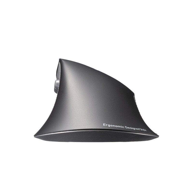 Sanwa Supply MA-EWBS528LBK Quiet Wireless Ergonomic Mouse (2.4 GHz Wireless,