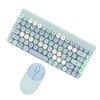 Wireless Keyboard Mouse Combo 2.4GHz Wireless Mouse 86 Keys Colorful