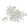 Noguez. Tocado de Novia con Flores, Elegante Accesorio para Dama