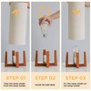 KUNJOULAM Modern Small Table Lamps, Nightstand Lamp with Linen Fabric