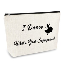 Dancer Gift Makeup Bag Pouch Dancing Girls Gifts Dance Teacher Appreciation Gift Cosmetic Bag Dance Teams Inspiration Gifts Cheer Coach Gift Dance Lover Gift Thanksgiving Day Birthday Gift