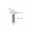 sourcing map Square Head Bolt, 2pcs M8x20mm Fully Thread 304
