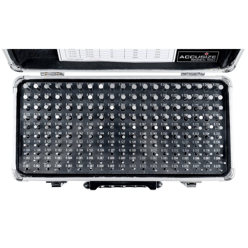 Accusize Industrial Tools - 190 Pc Precision Minus Class ZZ