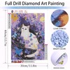 RYMILIE Flower Cat Diamond Art Painting Kits for Adults, Full