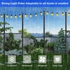 SINLEY 4 Pack String Light Poles,10 Ft Metal Poles with