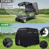 QEWTYI Golf Cart Cover 420D Outdoor 360° Windproof Design Compatible