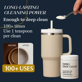 ESPRO Cleaning Kit - Deep Clean for Coffee and Tea Gear Maintenance, White