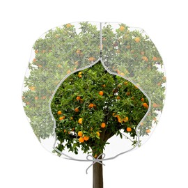 Shappy Fruit Tree Netting Cover with Zipper and Drawstring Large Garden Insect Netting Plant Cover for Protecting Plant Fruits Flower from Insect Bird Eating(1 Piece,72 x 72 Inch)