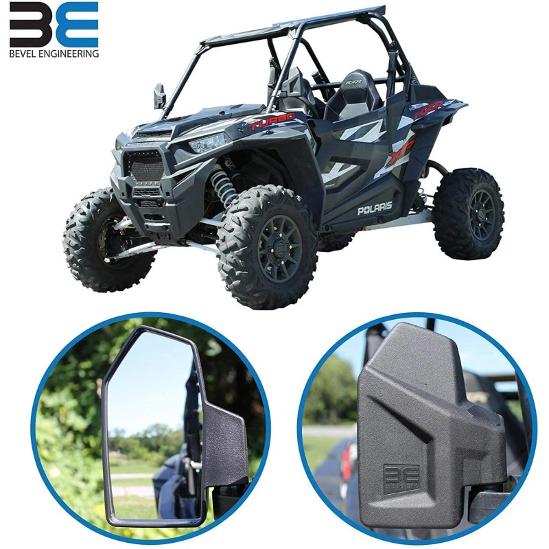 Bevel Engineering Rear View Side Mirror Kit for UTV 2