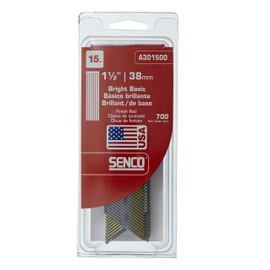Senco A301500 15-Gauge by 1-1/2-Inch Bright Basic Finish Nails