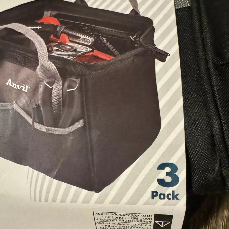 Anvil (3 Pack) NEW Anvil Tool Bags 10" 2 Exterior,