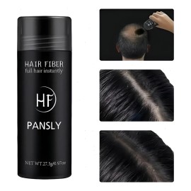 Polvo De Fibra Capilar Negro Cubre Raz De Cabello Calvicie                                                                                            