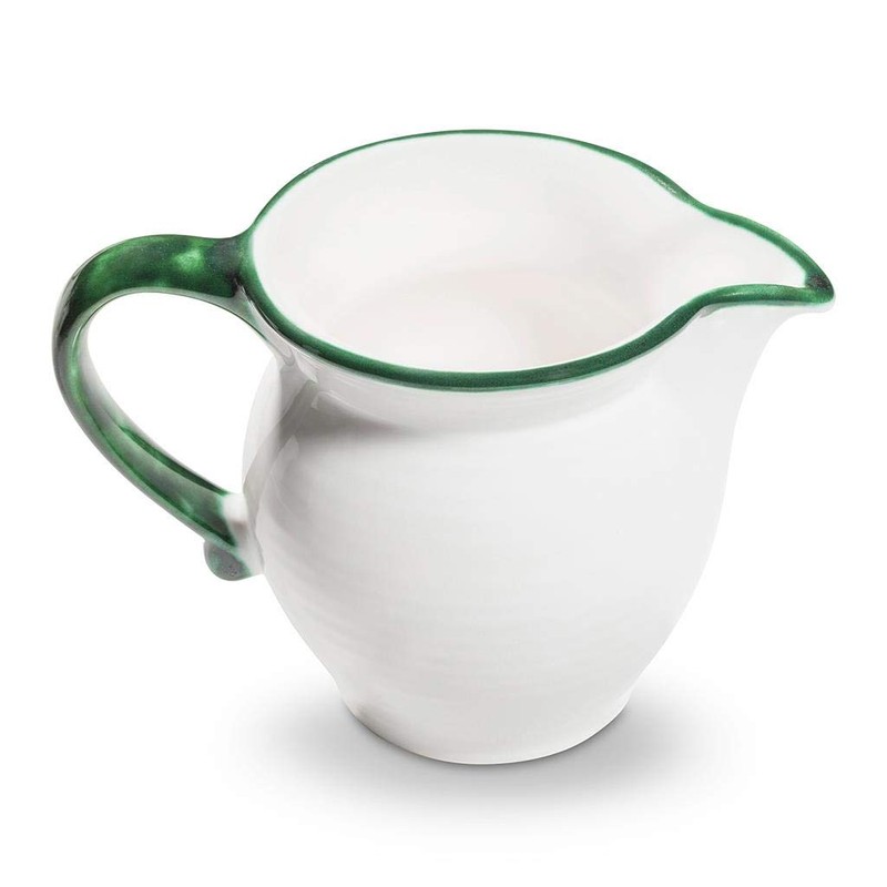GMUNDNER KERAMIK Milk Jug Smooth Capacity 0.3 Litres Green Deer