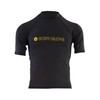Body Glove Men Standard Basic Fitted Short Sleeve Rashguard-M-Black, Medium