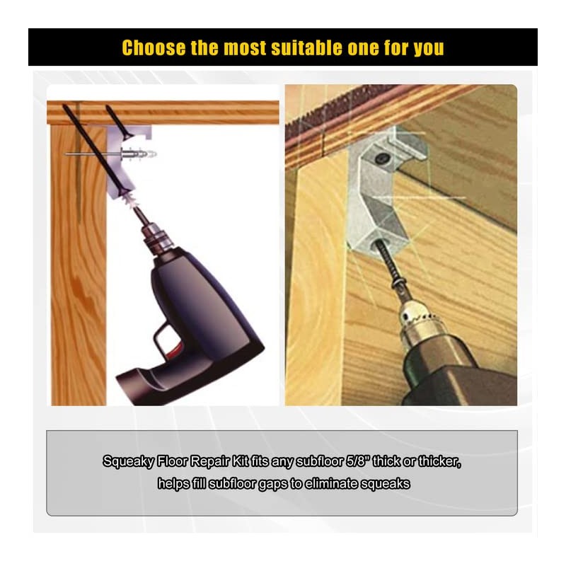 CNQLIS Squeaky Wood Relief Floor Repair Kit Can be Safely