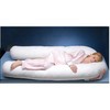 Comfort U Total Body PILLOW COVER/ONLY CASE 100% COTTON- WHITE