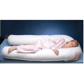 Comfort U Total Body PILLOW COVER/ONLY CASE 100% COTTON- WHITE