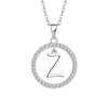 Starnny Initial Necklace 925 Sterling Silver Z Initial Letter Alphabet