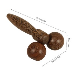 FRCOLOR Wooden Face Massage Roller Portable Lifting Neck Massager Facial Massaging Tool for Relaxation and Toning for Home Use and Fitness