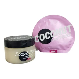 Victoria's Secret Exfoliante Body Coconut Oil Pink + 1 Mascarilla Coconut