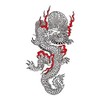 Festival Makeup R257 Line Drawing, Black Dragon (6.9 x 3.9