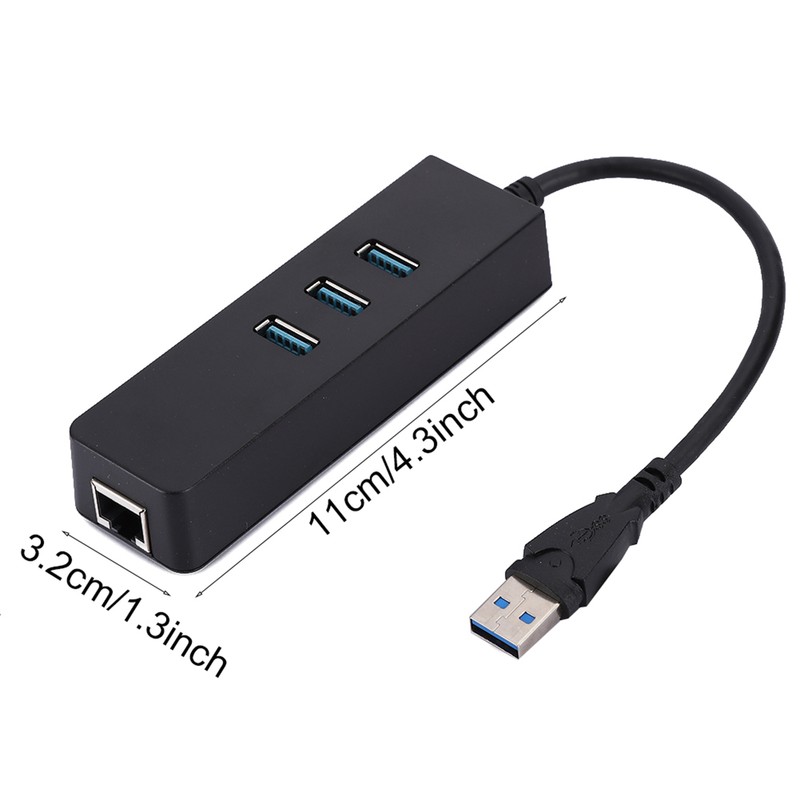 DM HE27 RTL8153 USB 3.0 Ethernet Converter Adapter with 3