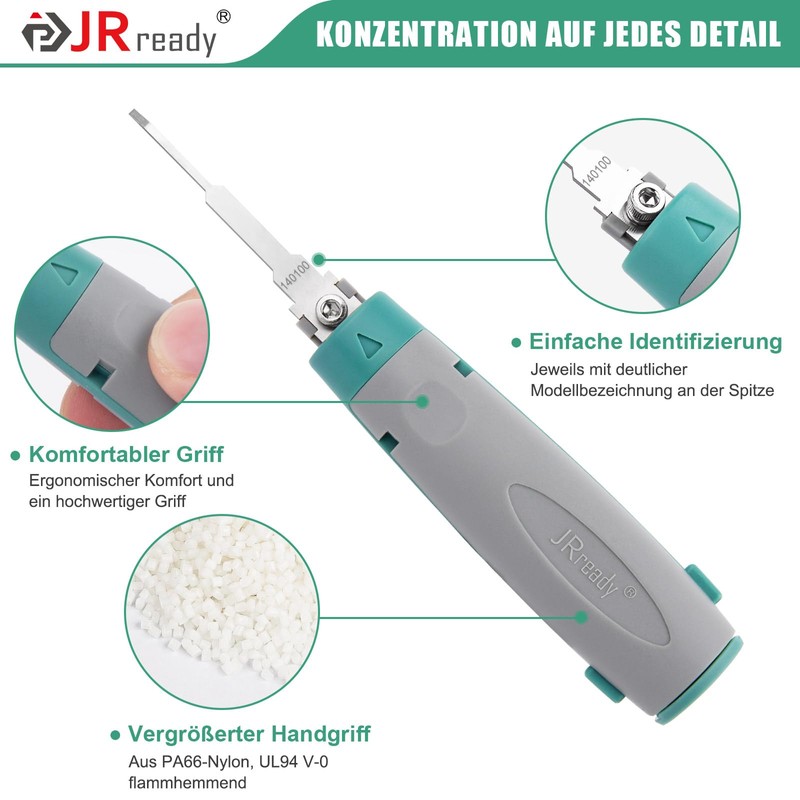 JRready JRconDRK21A10-01 Release Tool Kit with Protective Case Compatible with